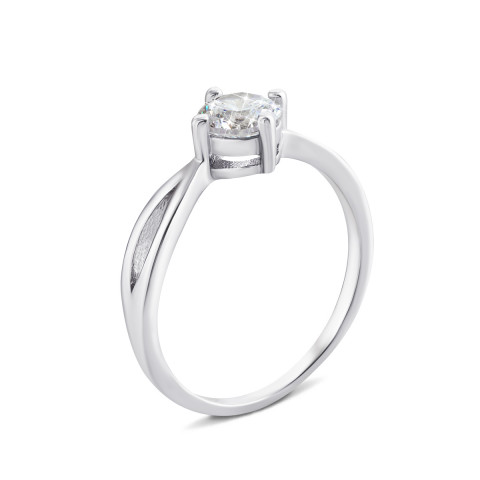 Серебряное кольцо с фианитом (1RI56318)