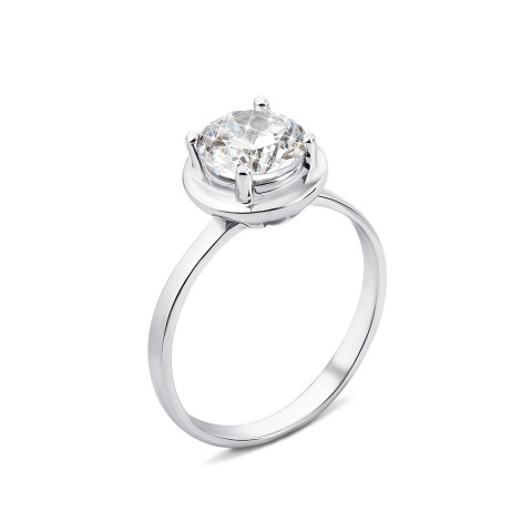 Серебряное кольцо с фианитом (1RI59720/11-R)