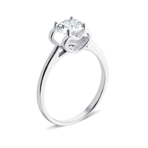 Серебряное кольцо с фианитом (1RI60216)