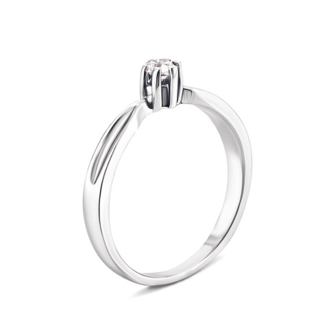 Серебряное кольцо с фианитом (2112746)