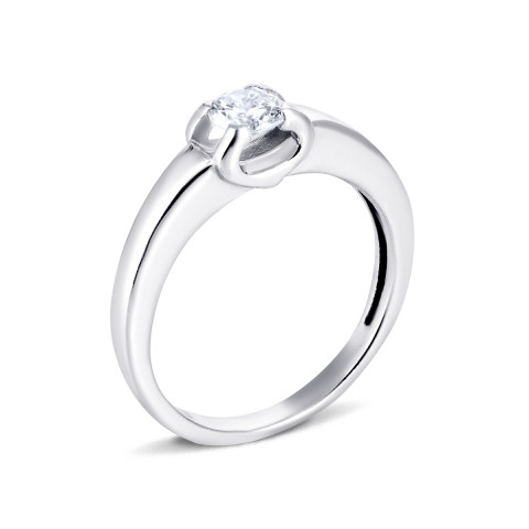 Серебряное кольцо с фианитом (500044-Р)