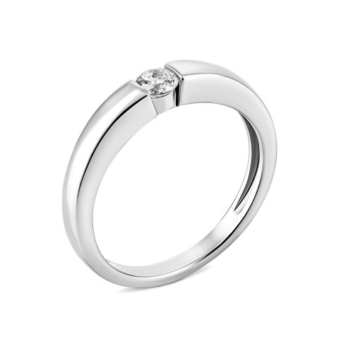Серебряное кольцо с фианитом (КК2Ф/264)