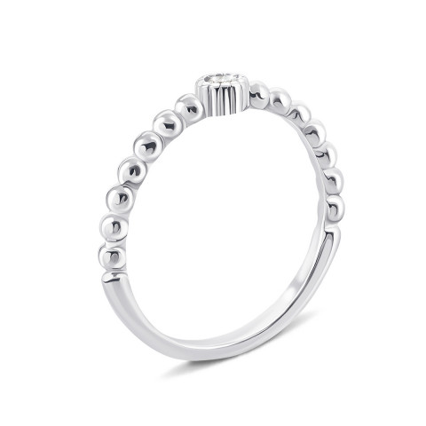 Серебряное кольцо с фианитом (LR788)