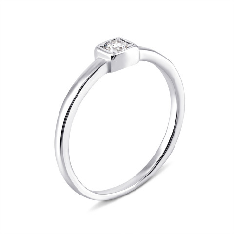 Серебряное кольцо с фианитом (LR825)