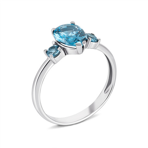 Серебряное кольцо с кварцем London blue (1732/1р-QLB)