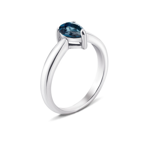 Серебряное кольцо с лондон-топазом (Тд0037/топld-R)