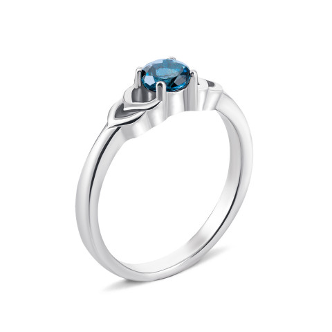 Серебряное кольцо с лондон-топазом (Тд0036/топld-R)
