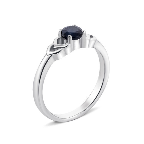 Серебряное кольцо с сапфиром (Тд0036/сап-R)