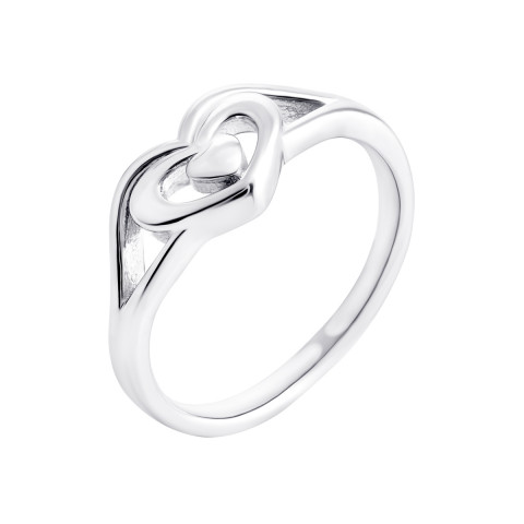 Серебряное кольцо Сердце (1RI59415)