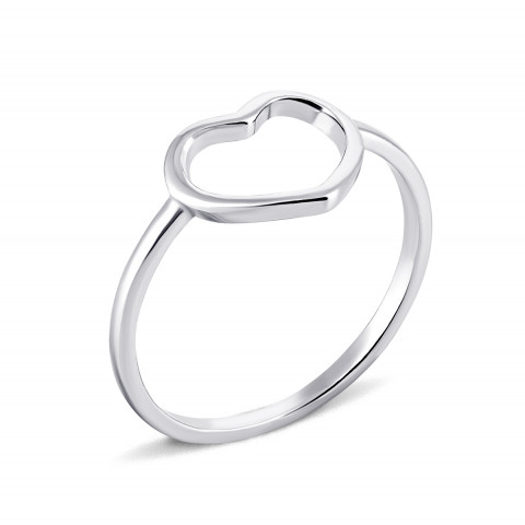 Серебряное кольцо Сердце (910135)