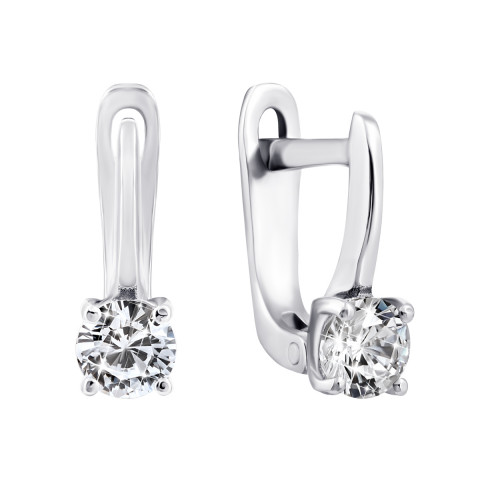Серебряные серьги с фианитами (2269/1р-CZ)