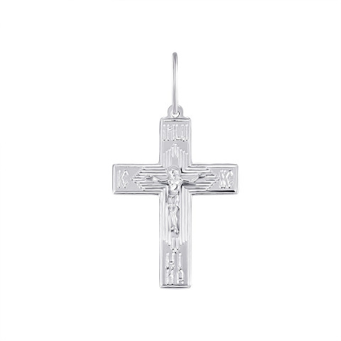 Серебряный крестик. Распятие Христа (3596-Р.ин.хс)