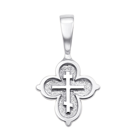 Серебряный восьмиконечный православный крестик (с31423/2)