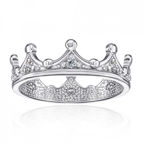 Серебряное кольцо «Корона» с фианитами Swarovski (00836/12/1/691)