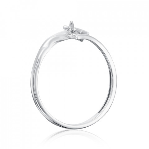 Серебряное кольцо без вставки (001050/12/1)