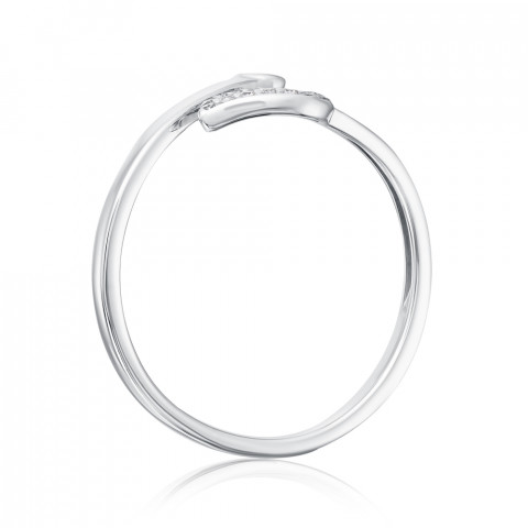 Серебряное кольцо с фианитами (001026/12/1/55)