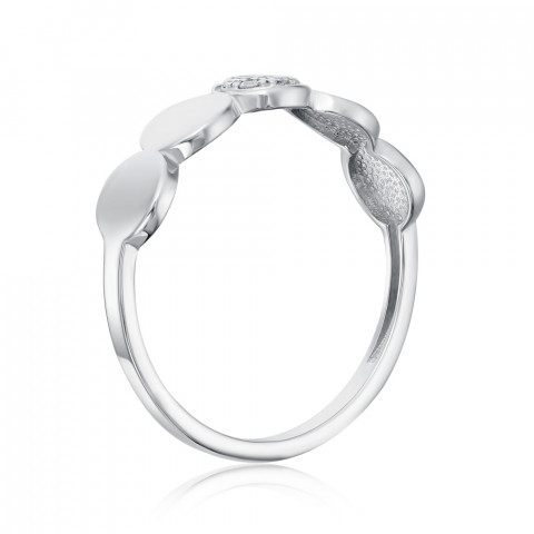 Серебряное кольцо с фианитами (001059/12/1/13)