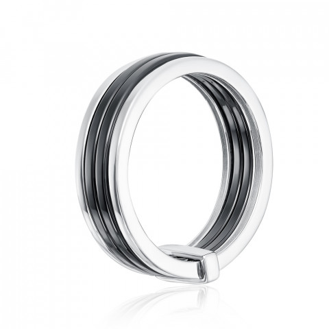 Серебряное кольцо с керамикой (SR2828-B-R/12)