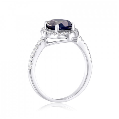 Серебряное кольцо с сапфиром (GREP3062-R/12/8387)