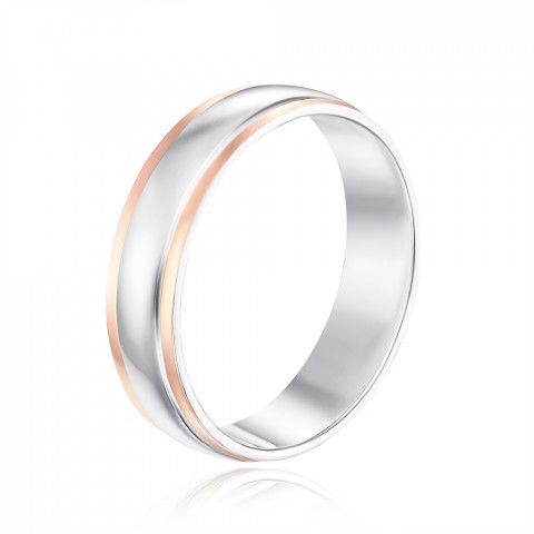 Серебряное обручальное кольцо. (5064)