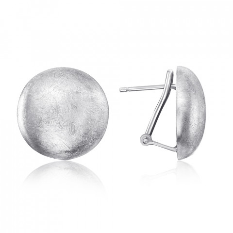 Серебряные серьги без вставки. (S-OR-03-063B/A/R-1-E/12)