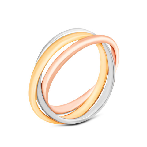 Серебряное кольцо с позолотой (SR18626)