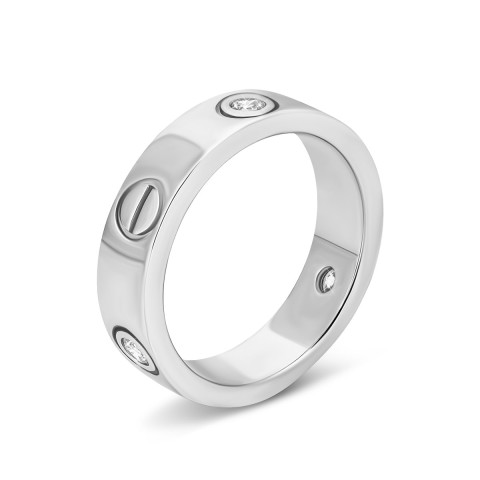 Серебряное кольцо с фианитом (SR37457)