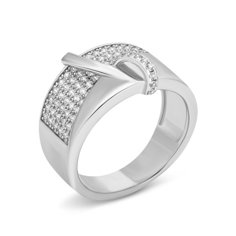 Серебряное кольцо с фианитами (SR37552)
