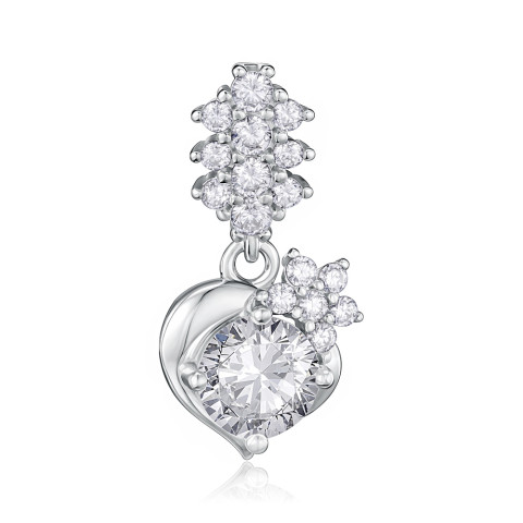 Серебряная подвеска с фианитами  SZDN08774-P/12/1