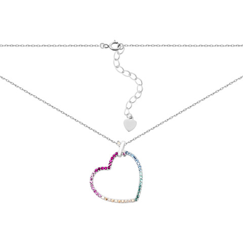 Серебряное колье с фианитами (SZDN14250)