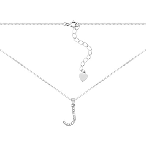 Серебряное колье с фианитами (SZDN14333 J)