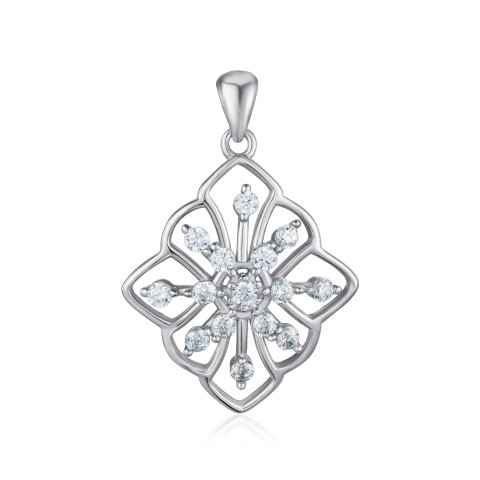 Серебряная подвеска с фианитами SZDP00319-P/12/1