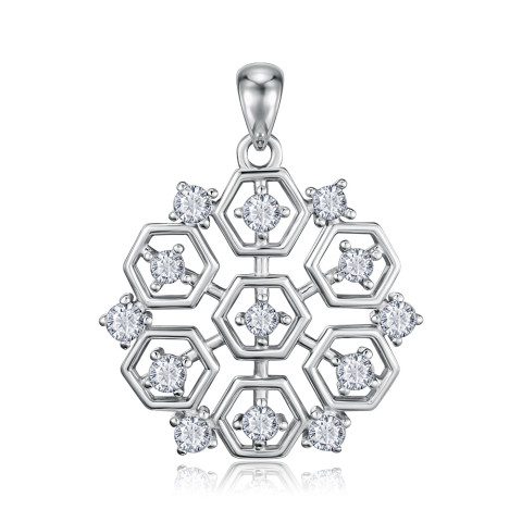 Серебряная подвеска с фианитами SZDP00339-P/12/1