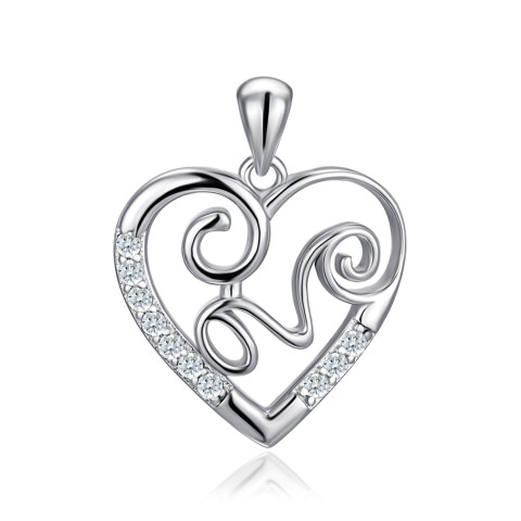 Серебряная подвеска с фианитами SZDP00581-P/12/1