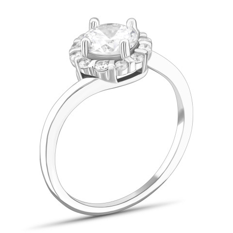 Серебряное кольцо с фианитами (SZDR00179)