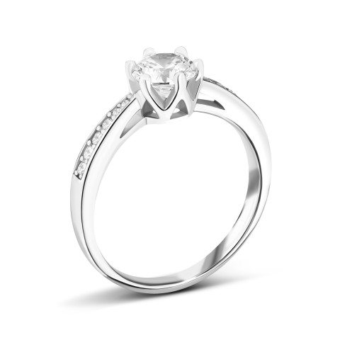 Серебряное кольцо с фианитами (SZDR00254)
