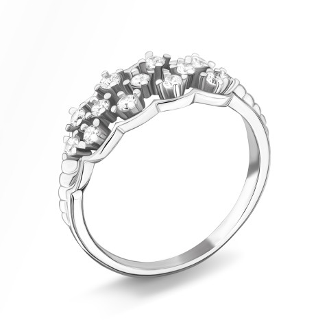 Серебряное кольцо с фианитами (SZDR05859)