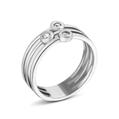 Серебряное кольцо с фианитами (SZDR09691)