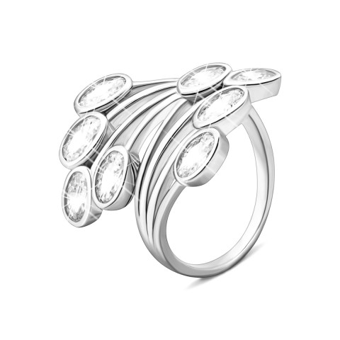 Серебряное кольцо с фианитами (SZDR09703)