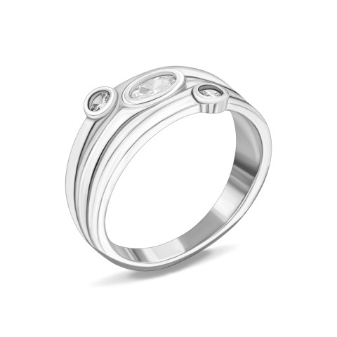 Серебряное кольцо с фианитами (SZDR09812)