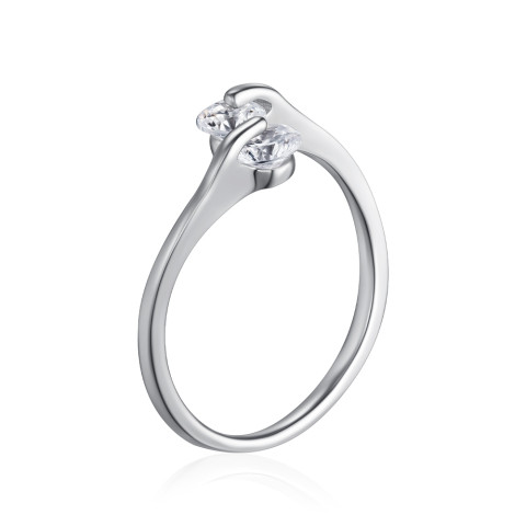 Серебряное кольцо с фианитами SZDR10297-R/12/1