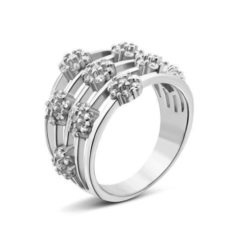 Серебряное кольцо с фианитами (SZDR11423)
