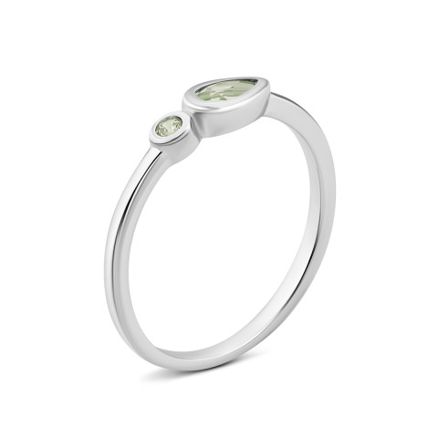Серебряное кольцо с кварцем и фианитом (SZDR16065)