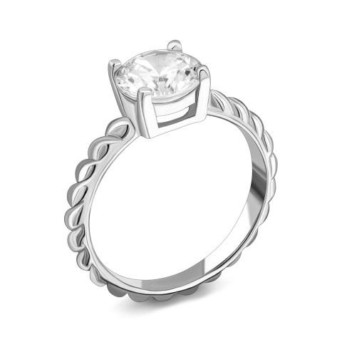 Серебряное кольцо с фианитом (SZDR18021)