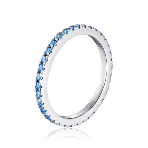 Серебряное кольцо с фианитами TL120024-S-W-HN-R/12/1549