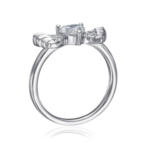 Серебряное кольцо с фианитами TR-748-7-W-S-R/12/1