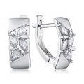 Серебряные серьги с фианитами SZDE05025-E/12/1