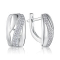 Серебряные серьги с фианитам SZDE05140-E/12/1