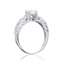 Срібна каблучка з фіанітами (001008/12/1/3107)