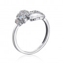 Серебряное кольцо с фианитами (001348/12/1/3990)